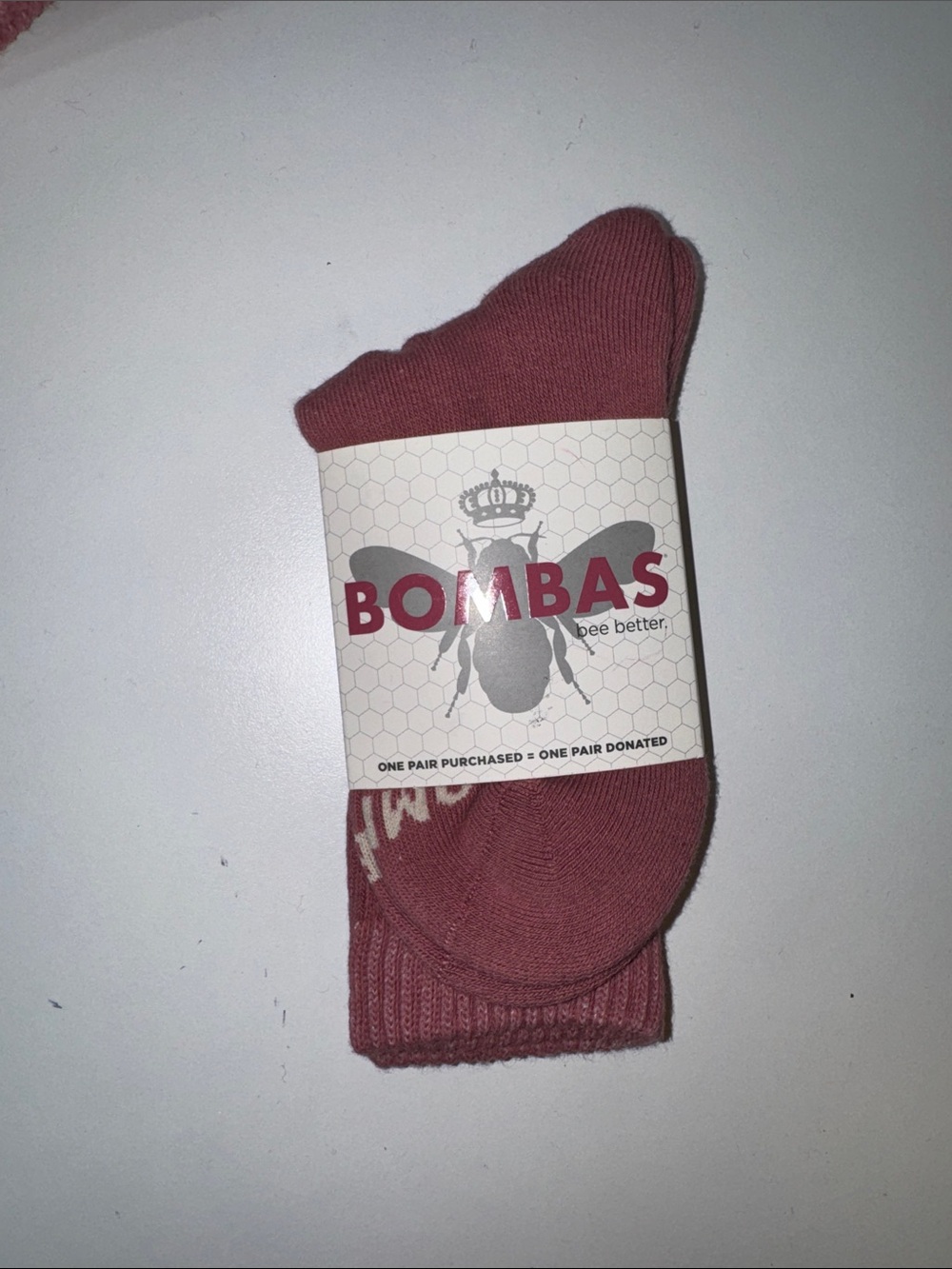 Bombas Women's calf sock in Dusty Rose